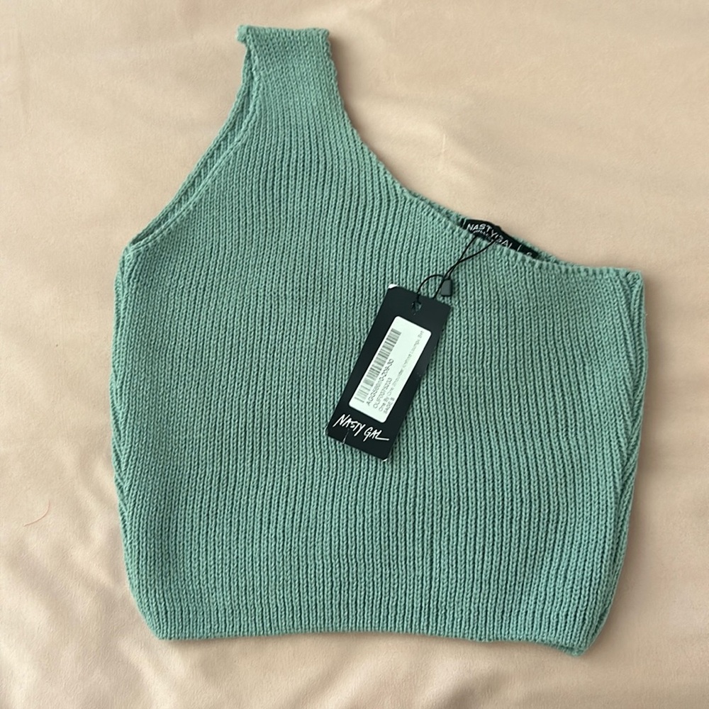 NWT Nasty Gal one shoulder crop top